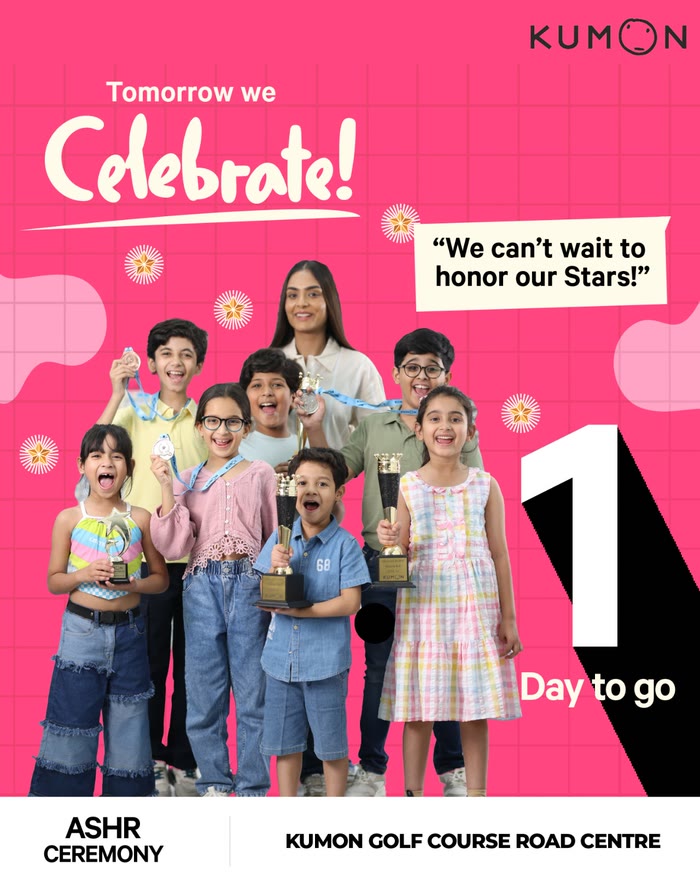 Countdown poster: Tomorrow We Celebrate, 1 day to go.